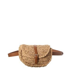 Surell Accessories Paper Straw Belt Bag